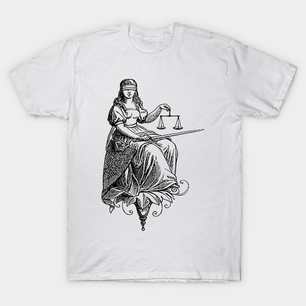 LADY JUSTICE T-Shirt by ZyDesign